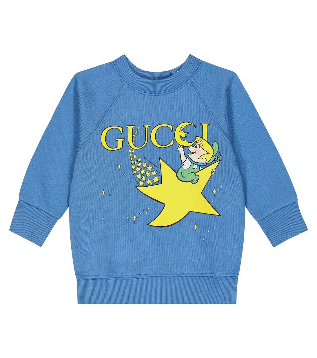 

Хлопковая толстовка с детским принтом Gucci Kids, розовый
