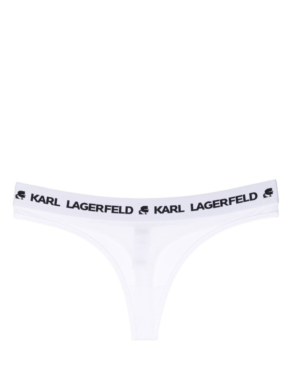 

Karl Lagerfeld набор из двух трусов-стрингов логотипом на поясе, белый