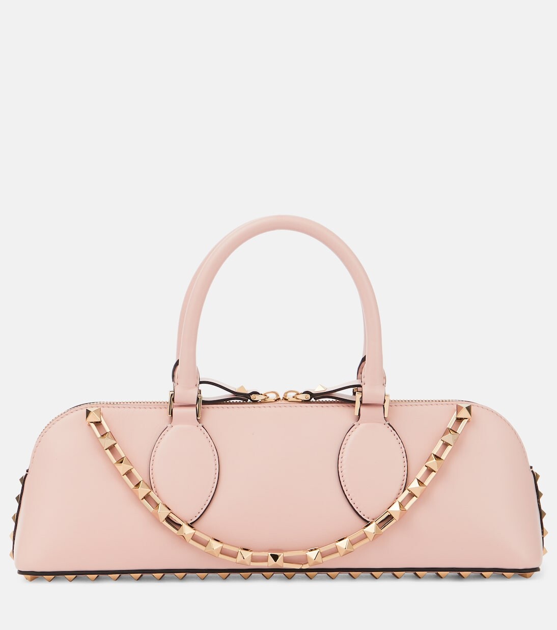 

Маленькая кожаная сумка через плечо rockstud Valentino Garavani, розовый