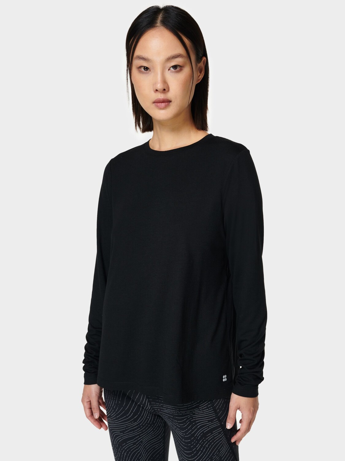 

Топ с длинными рукавами Sweaty Betty Focus, Черный Черный