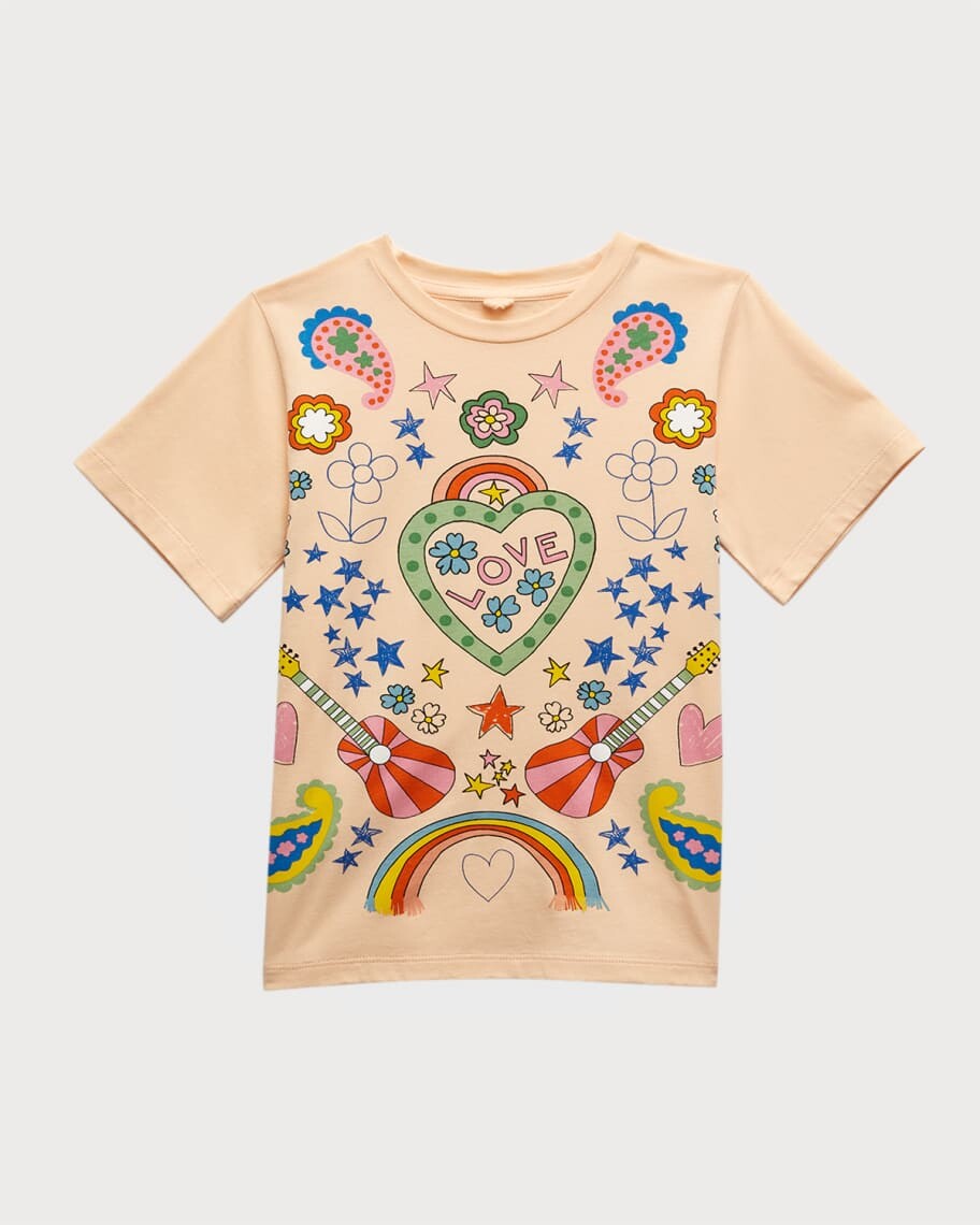 

Футболка Love To Dream для девочек с рисунком, размер 4–10 Stella McCartney