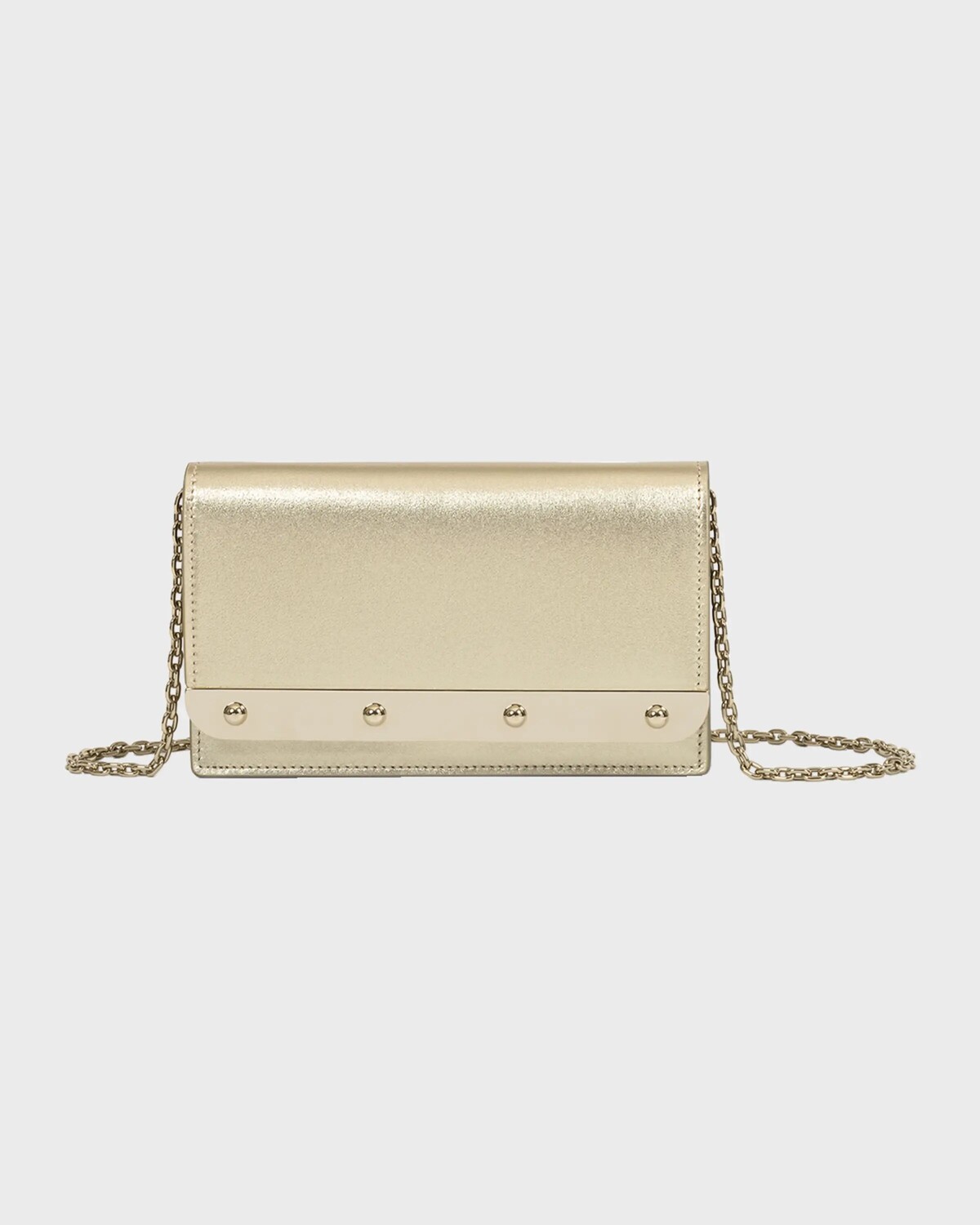 

Металлический кошелек Luisa на цепочке Franzi, цвет Champagne Gold