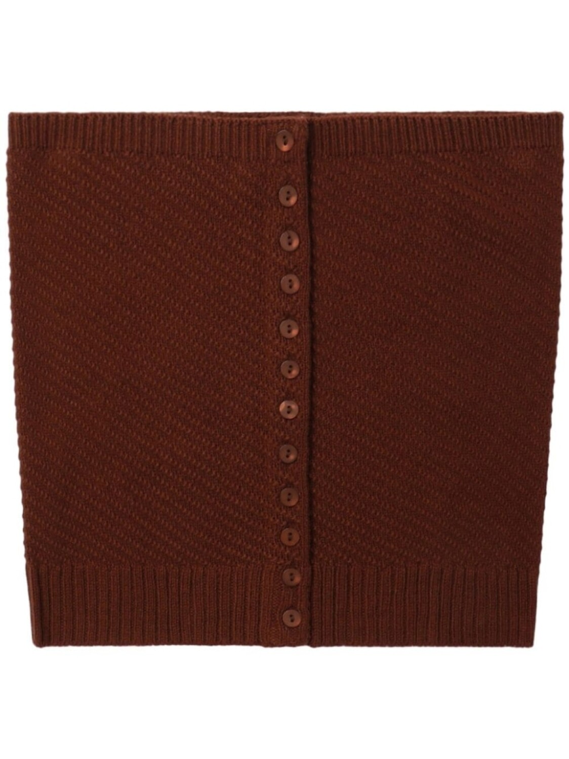 

Топ из трикотажной резинки Low Classic, коричневый