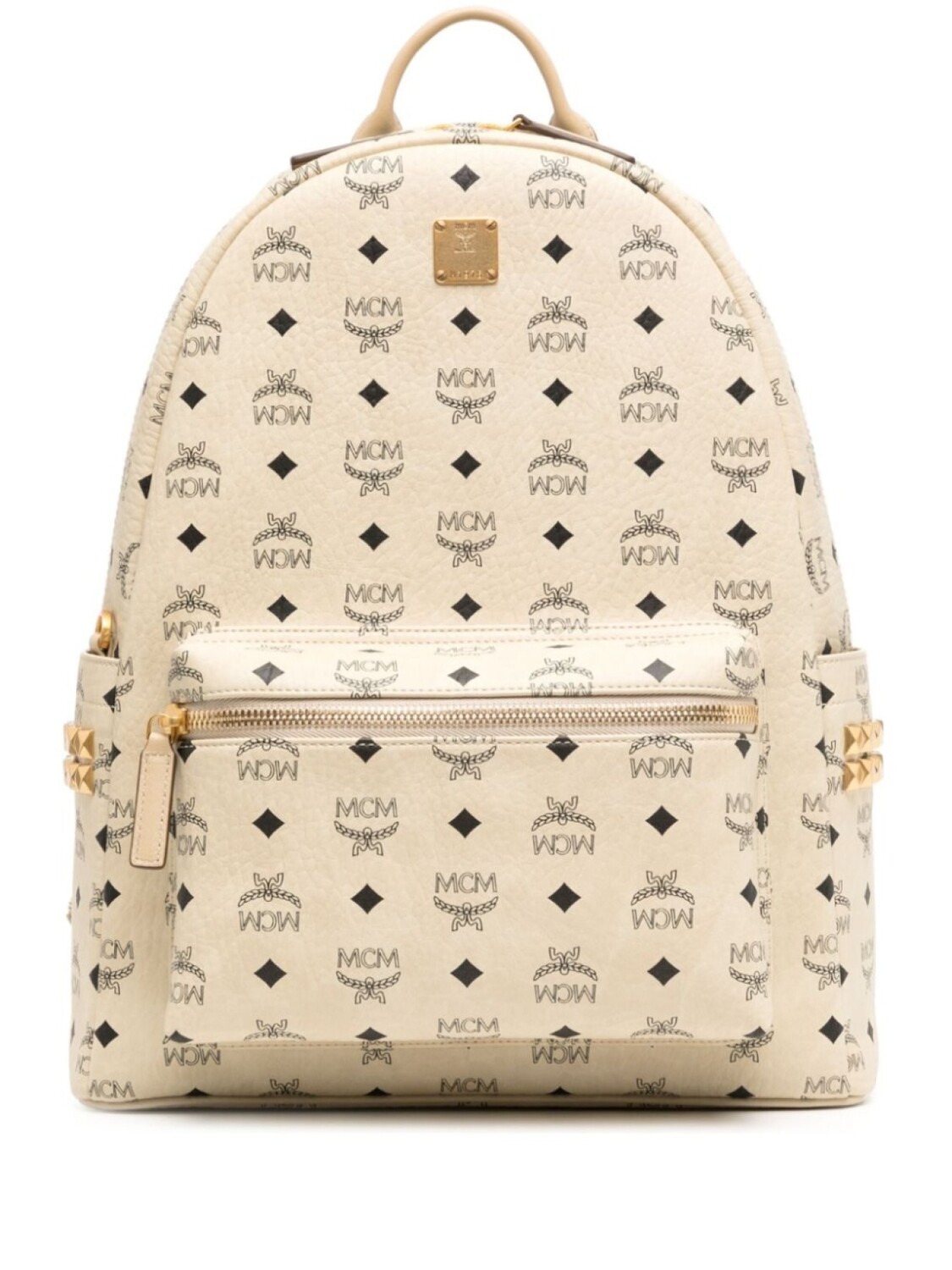 

MCM рюкзак Stark Studded среднего размера, белый