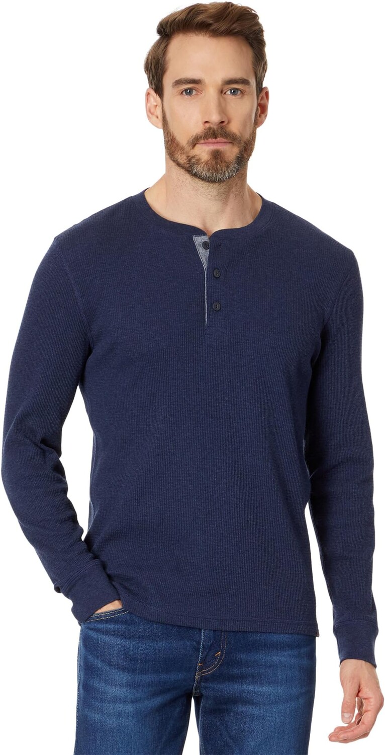

Рубашка на пуговицах Thermal Surplus Faherty, цвет Deep Sea Heather