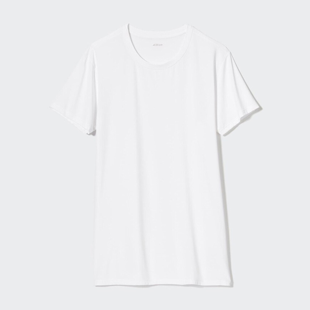 

Мужская футболка Uniqlo AIRism с круглым вырезом, белый