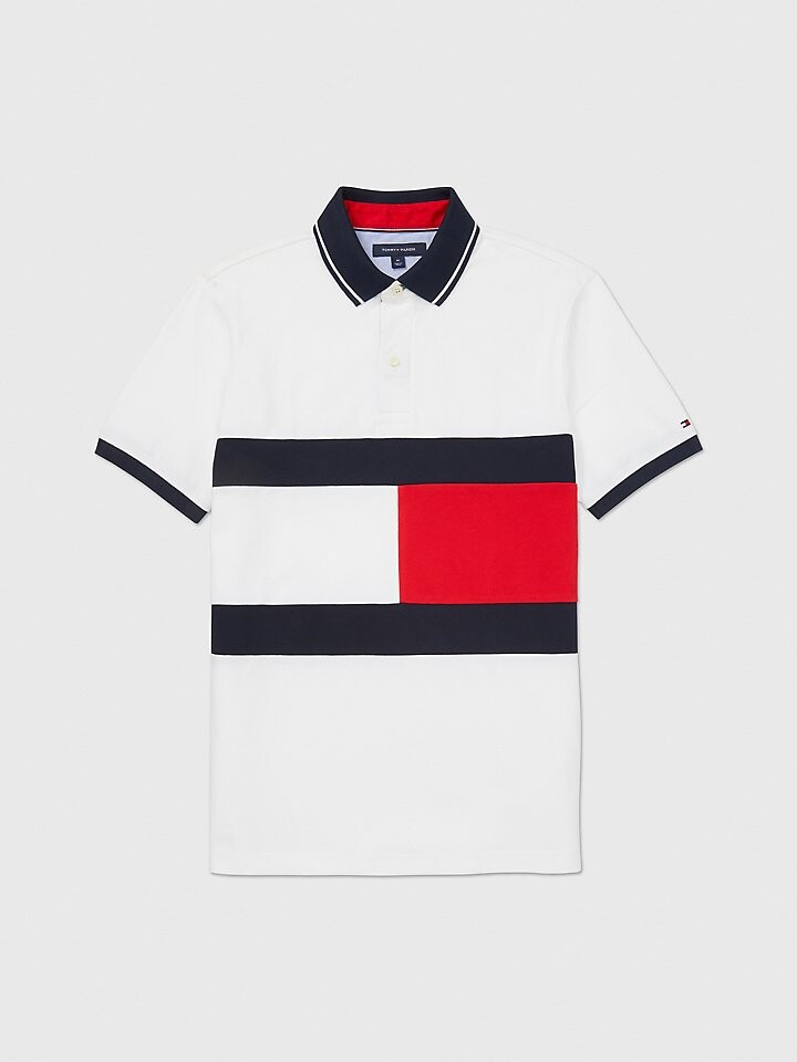 

Поло с флагом стандартной посадки Tommy Adaptive