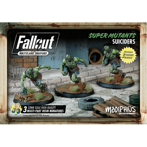 

Фигурки Fallout: Wasteland Warfare- Super Mutants: Suiciders Modiphius