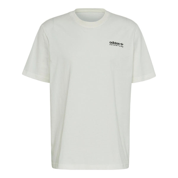 Футболка Men's adidas originals ' Outdoor Logo Printing Short Sleeve Jade White T-Shirt, белый футболка adidas china printing short sleeve white t shirt белый