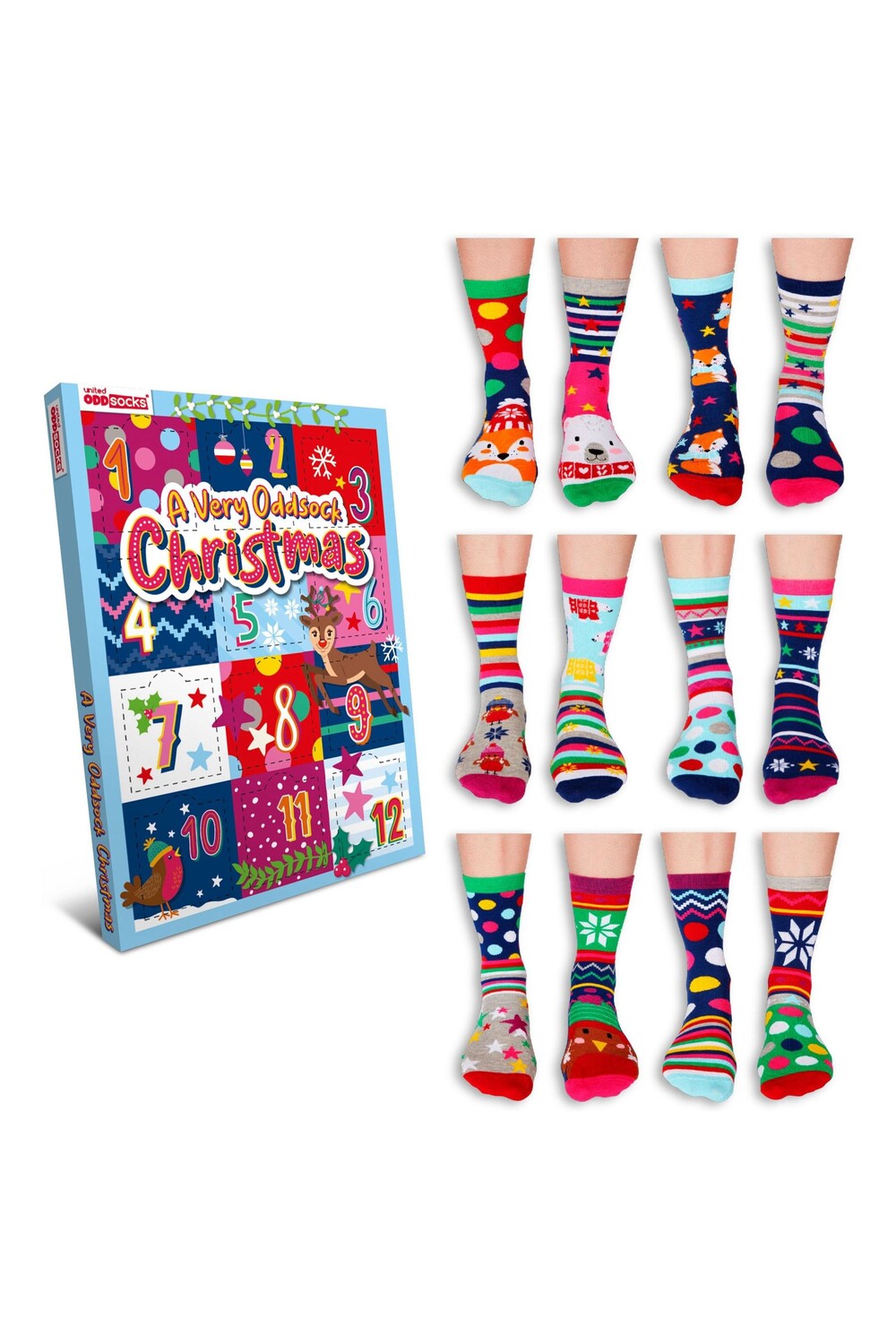 

Адвент-Календарь на 12 дней United Odd Socks, черный