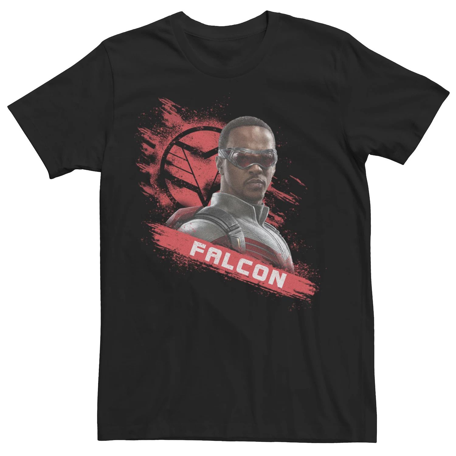 Мужская футболка с потертым символом Marvel Falcon and Winter Soldier Falcon Licensed Character