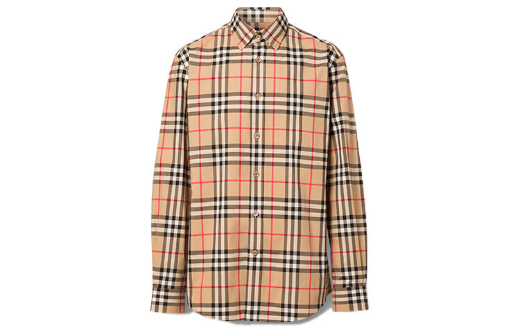 

Рубашка в клетку Burberry из хлопкового поплина