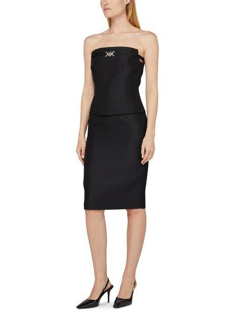 

Топ без бретелек Versace, черный
