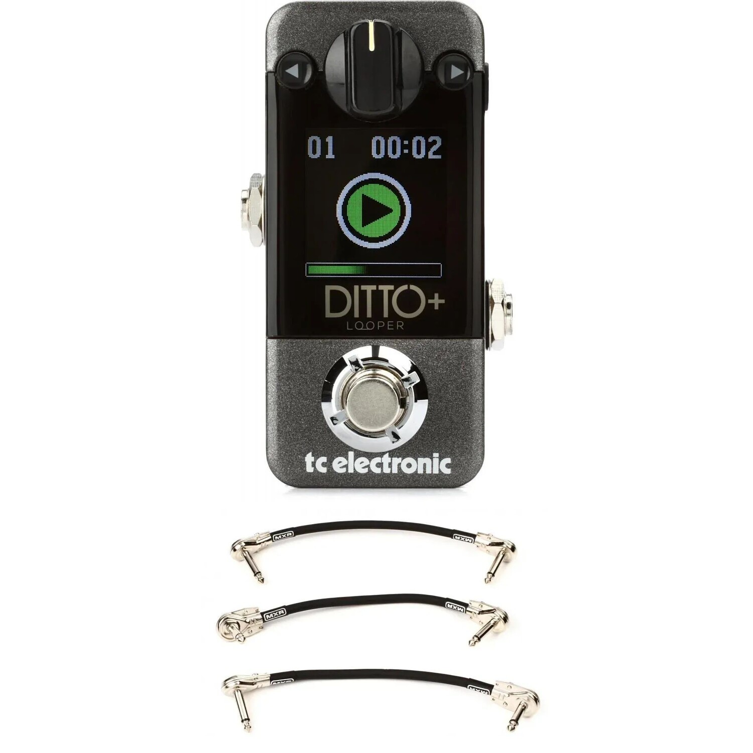 

Педаль Looper TC Electronic Ditto+ с 3 патч-кабелями