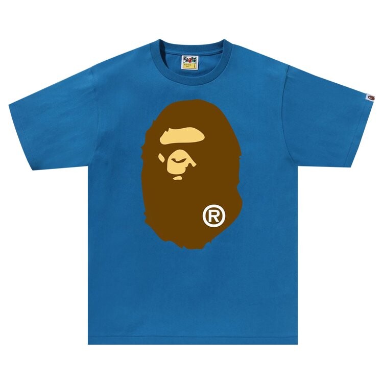 

Футболка BAPE Big Ape Head Tee, синий