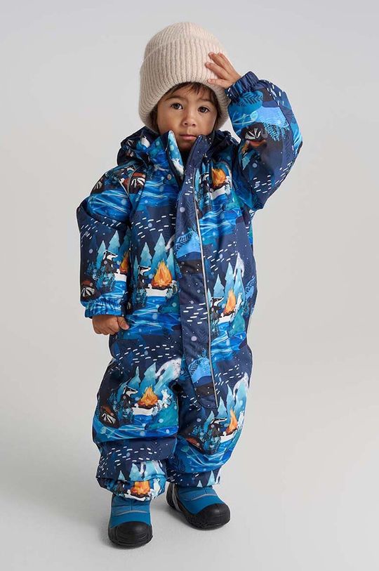 Детский зимний комбинезон Reima Langnes, темно-синий цена и фото