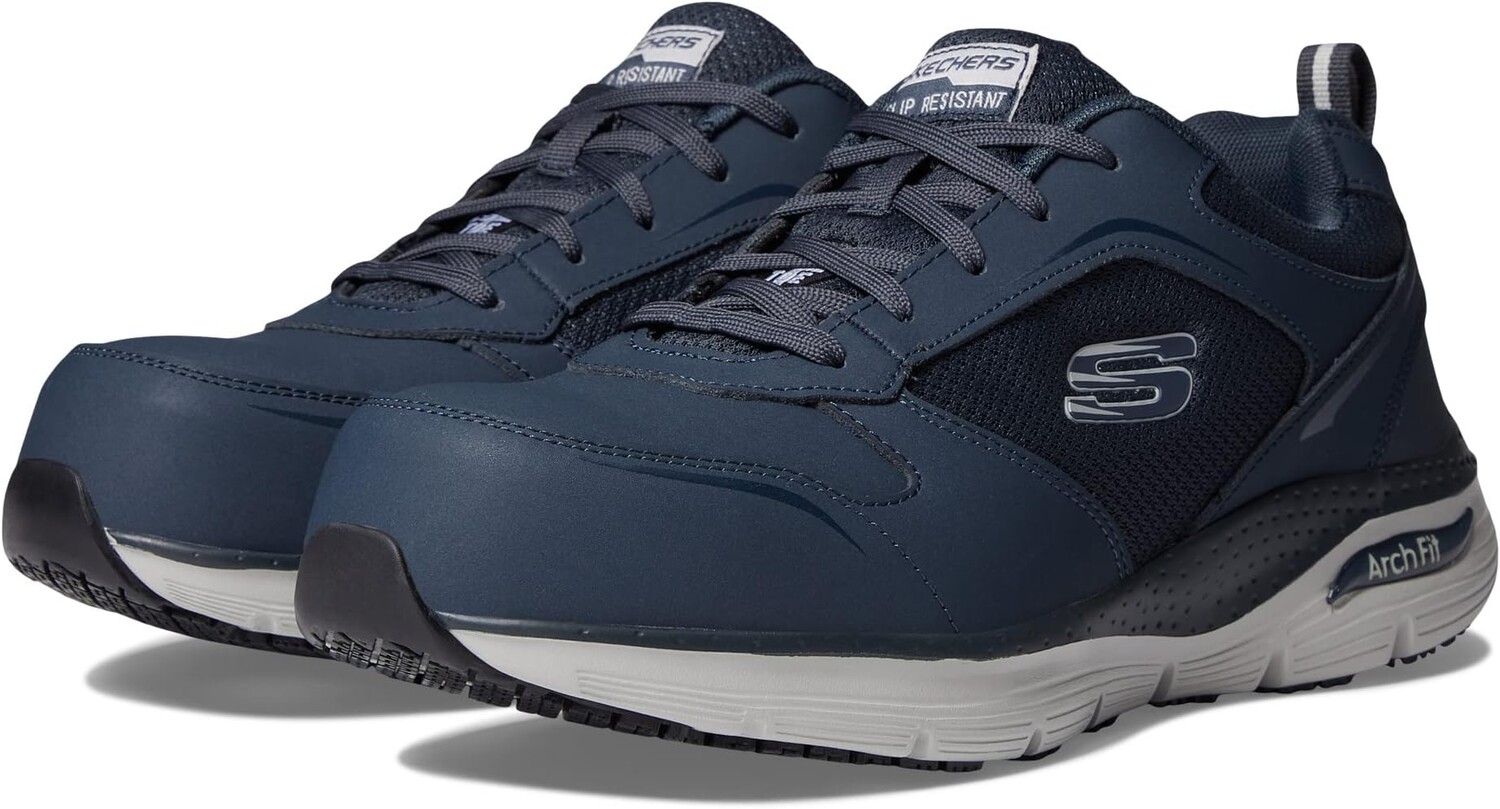 Кроссовки Arch Fit SR Comp Toe SKECHERS Work, цвет Navy/Gray кроссовки arch fit road walker comp toe skechers work черный