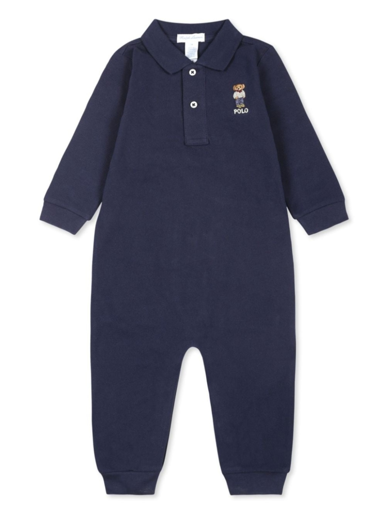 

Ralph Lauren Kids Polo Bear хлопок babygrow, синий