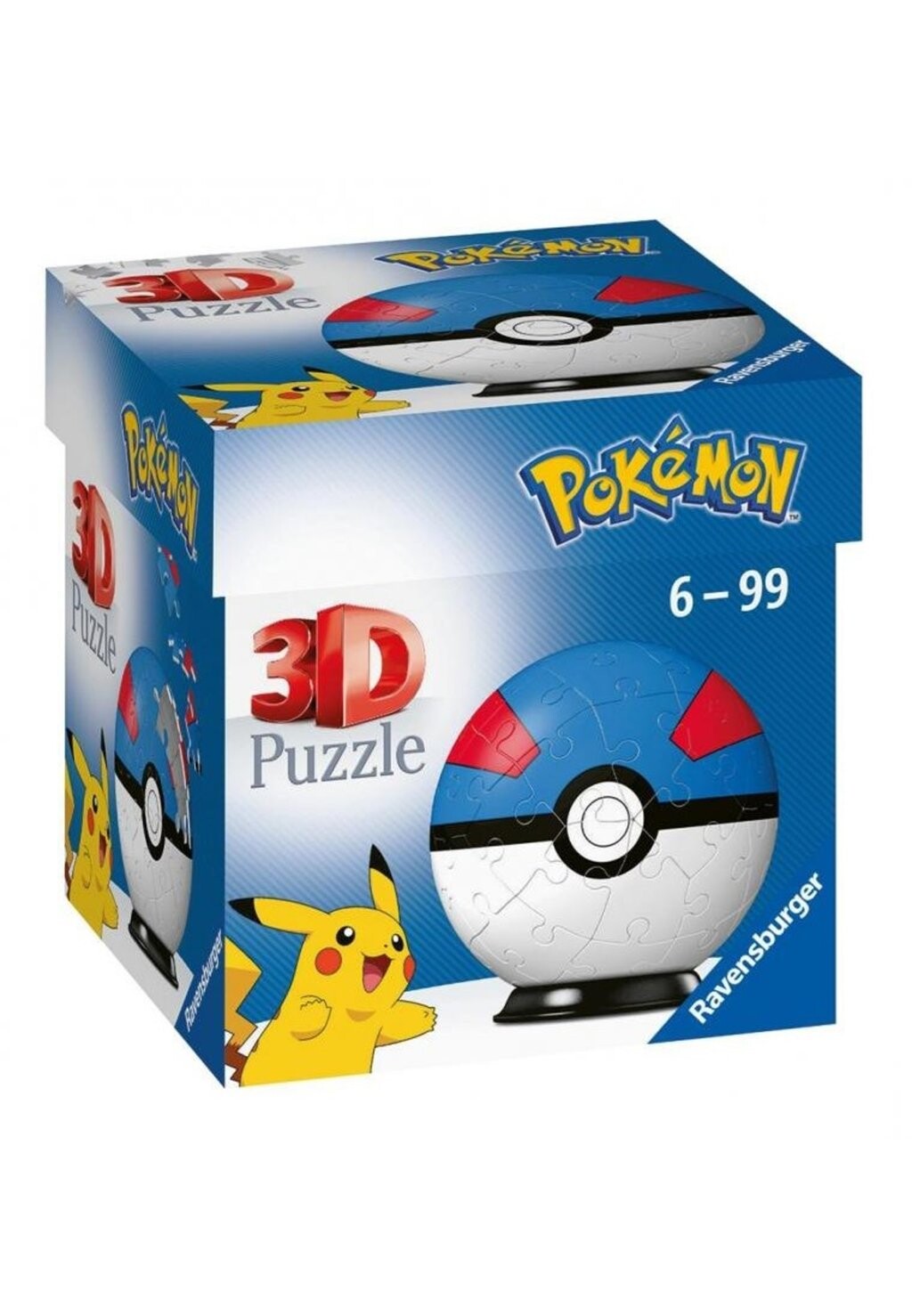

Пазл PUZZLE BALL POKÉMON POKÉBALLS Ravensburger, цвет blue