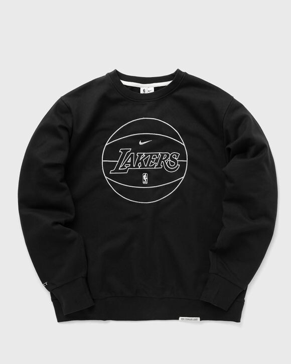 

Толстовка Nike Los Angeles Lakers Standard Issue Dri-Fit Nba Sweatshirt, цвет black/pale ivory/lt iron ore