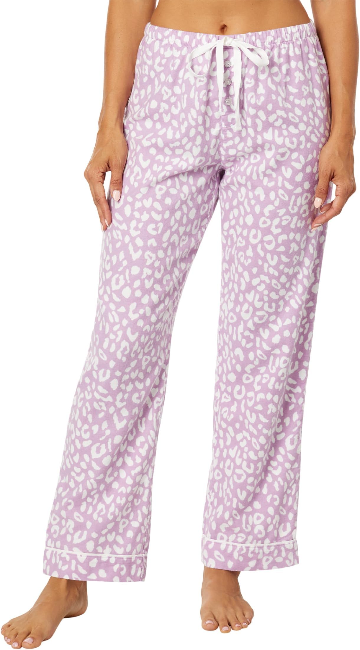 Фланелевые брюки-пижамы P.J. Salvage, цвет Lilac Wild Spots