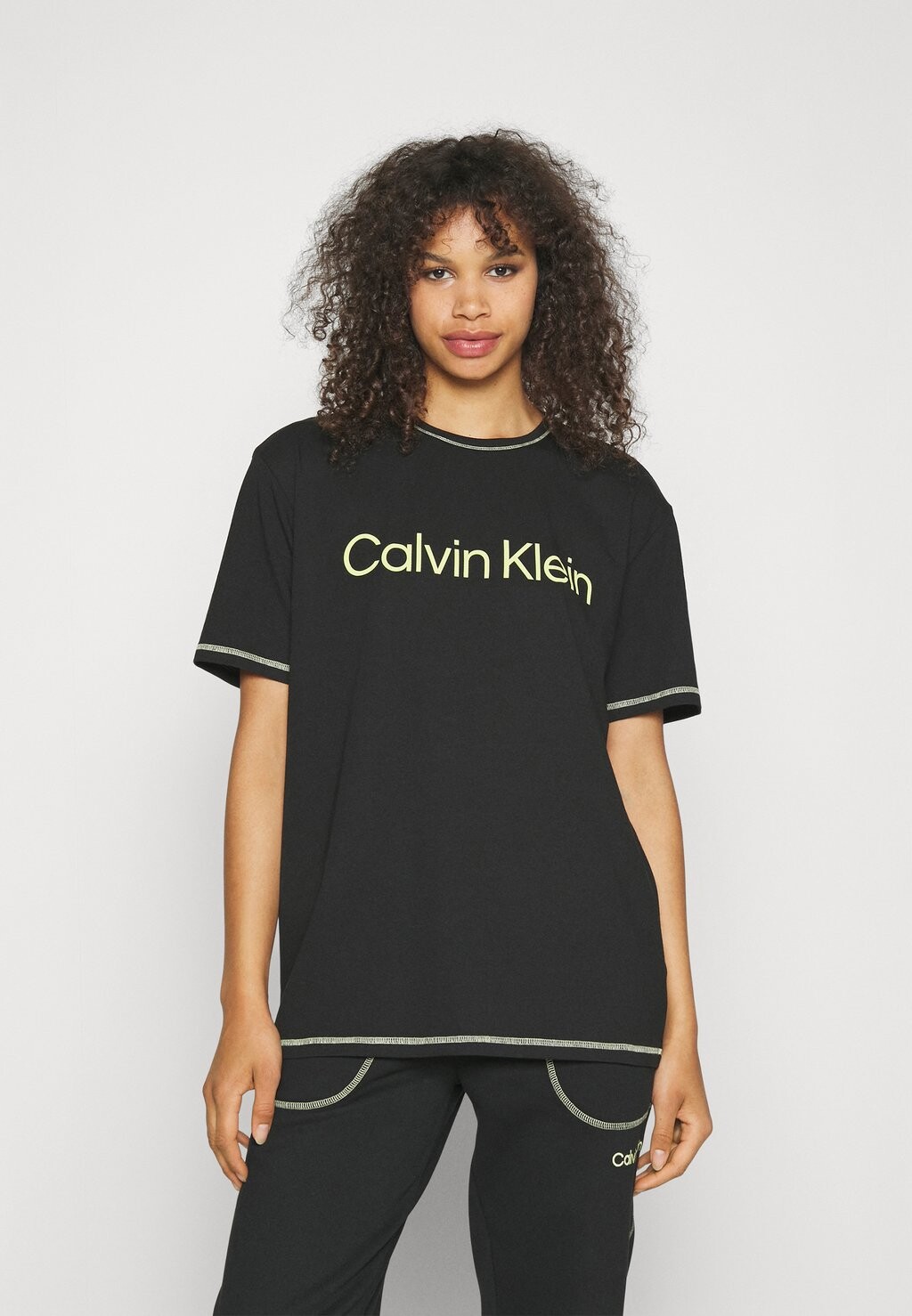 

Пижамная рубашка Calvin Klein Underwear, черный