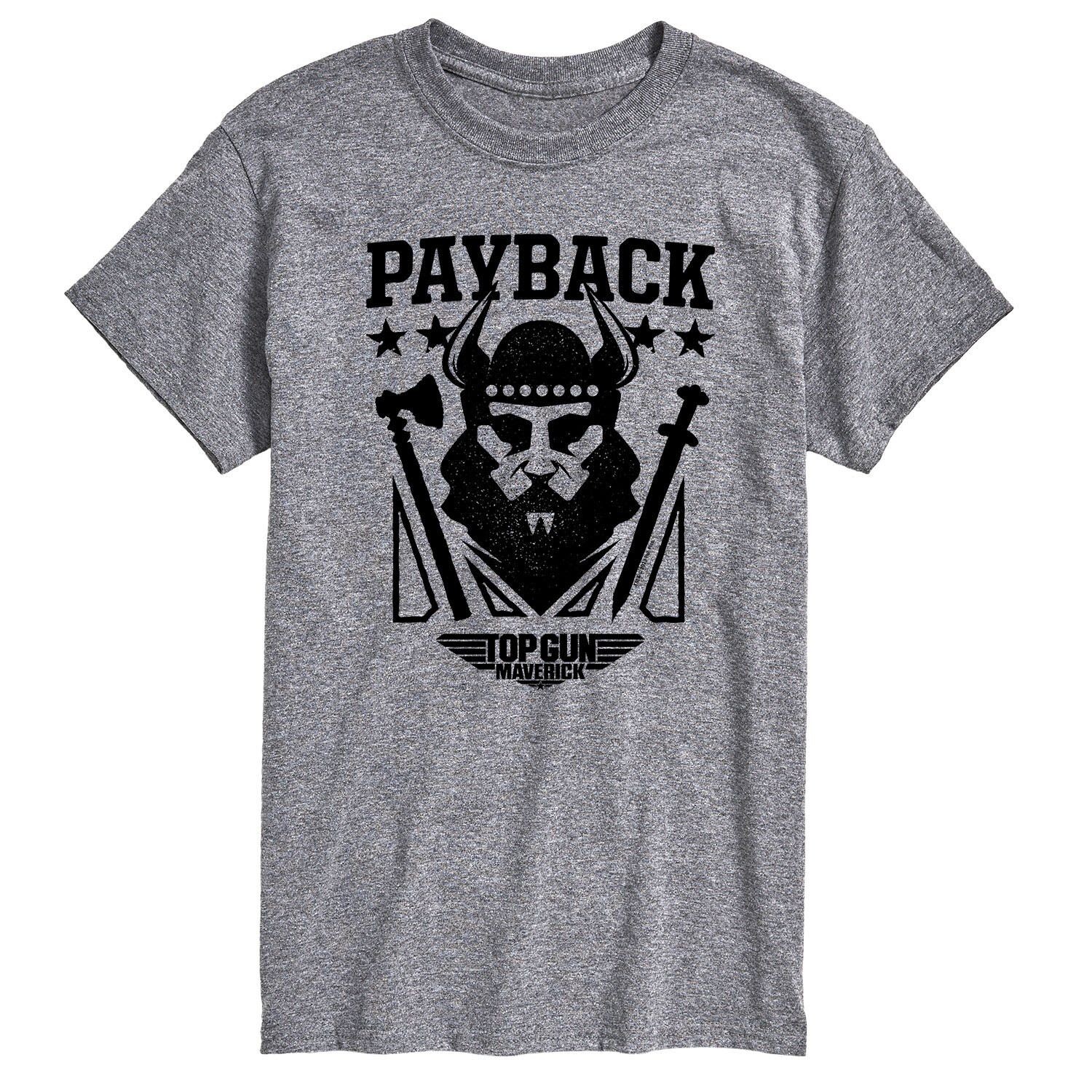 

Футболка Big & Tall Top Gun Maverick Payback Licensed Character, серый