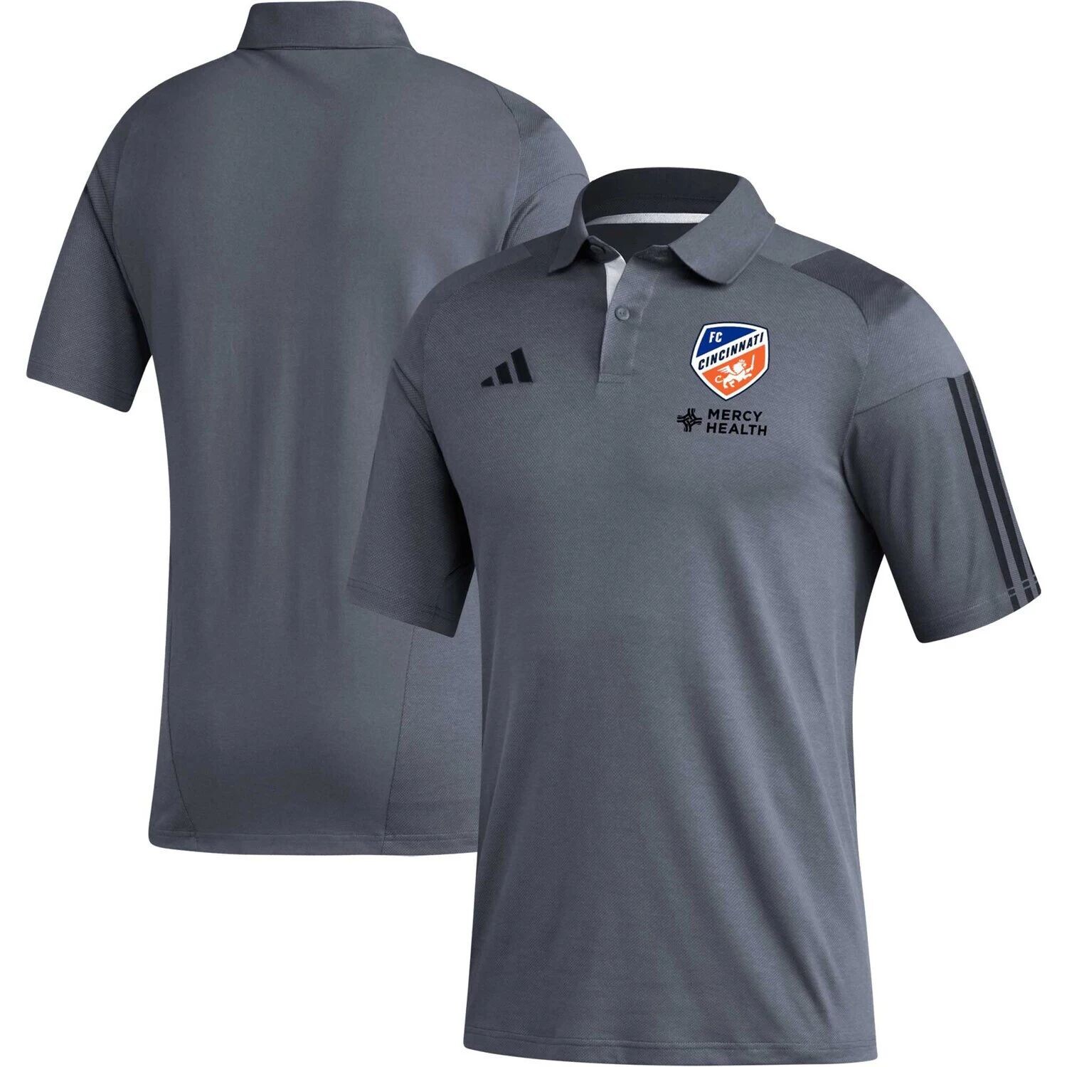 

Мужская футболка-поло для тренировок adidas Grey FC Cincinnati 2023