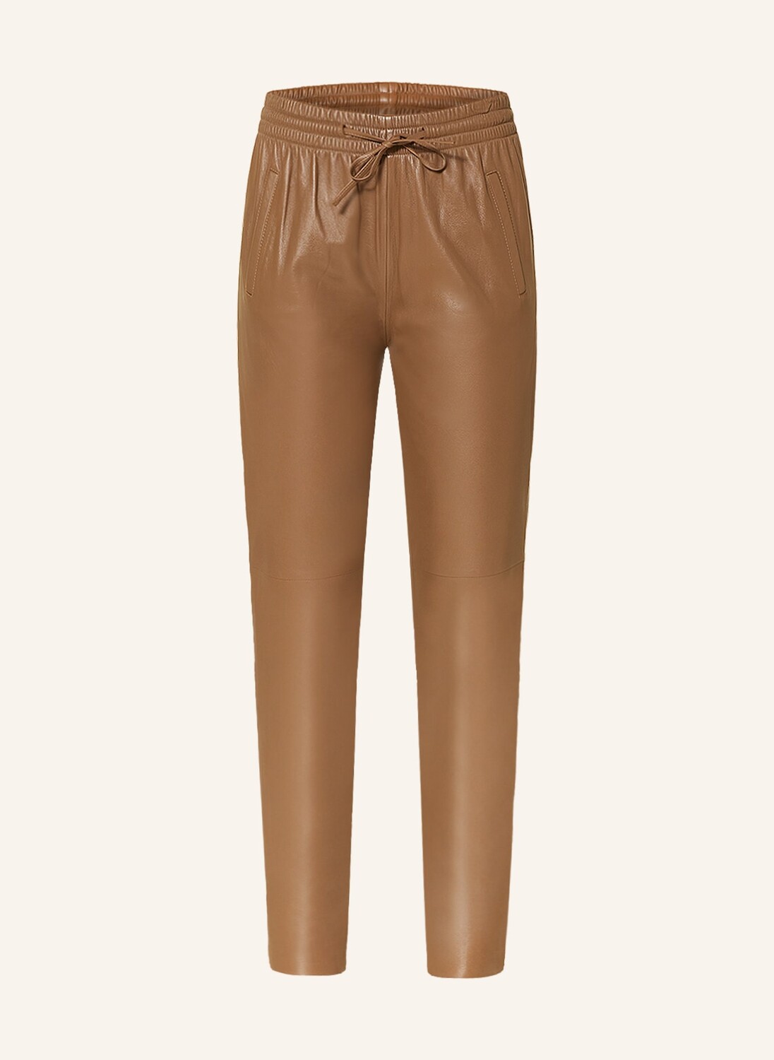 

Кожаные брюки в спортивном стиле OAKWOOD, цвет COGNAC