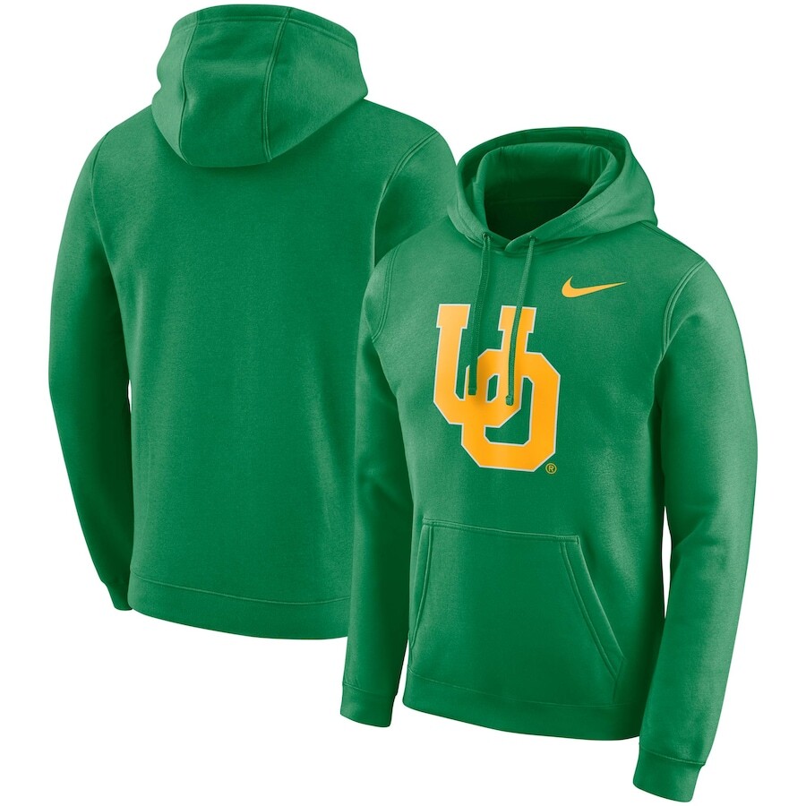 

Пуловер с капюшоном Nike Oregon Ducks, зеленый