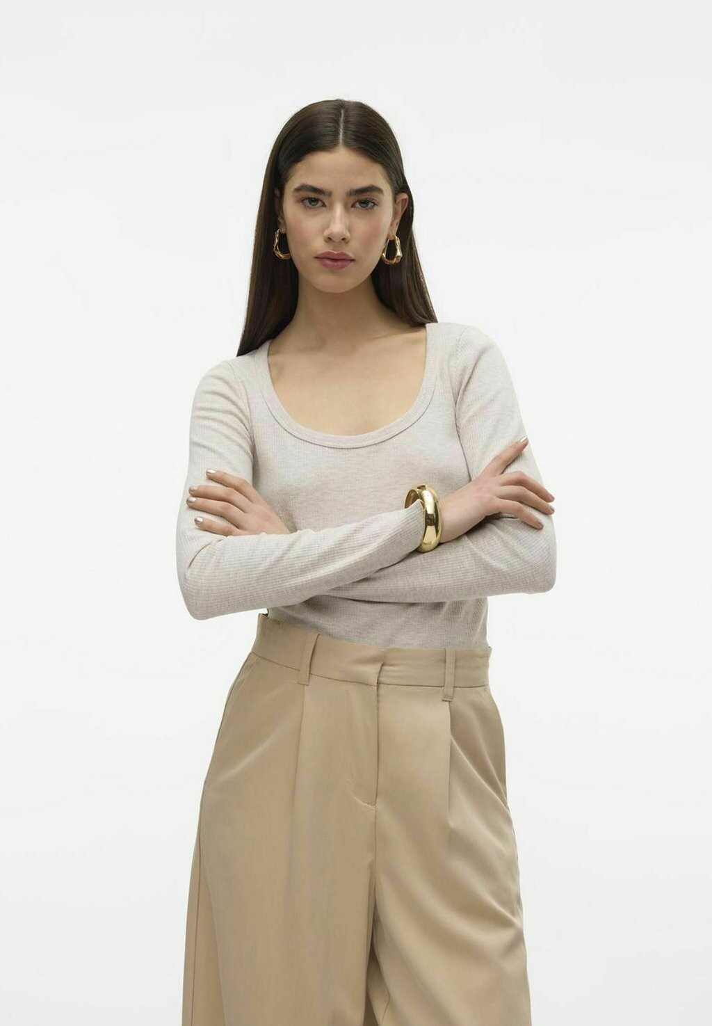 

Рубашка с длинным рукавом LOA Vero Moda, цвет oatmeal