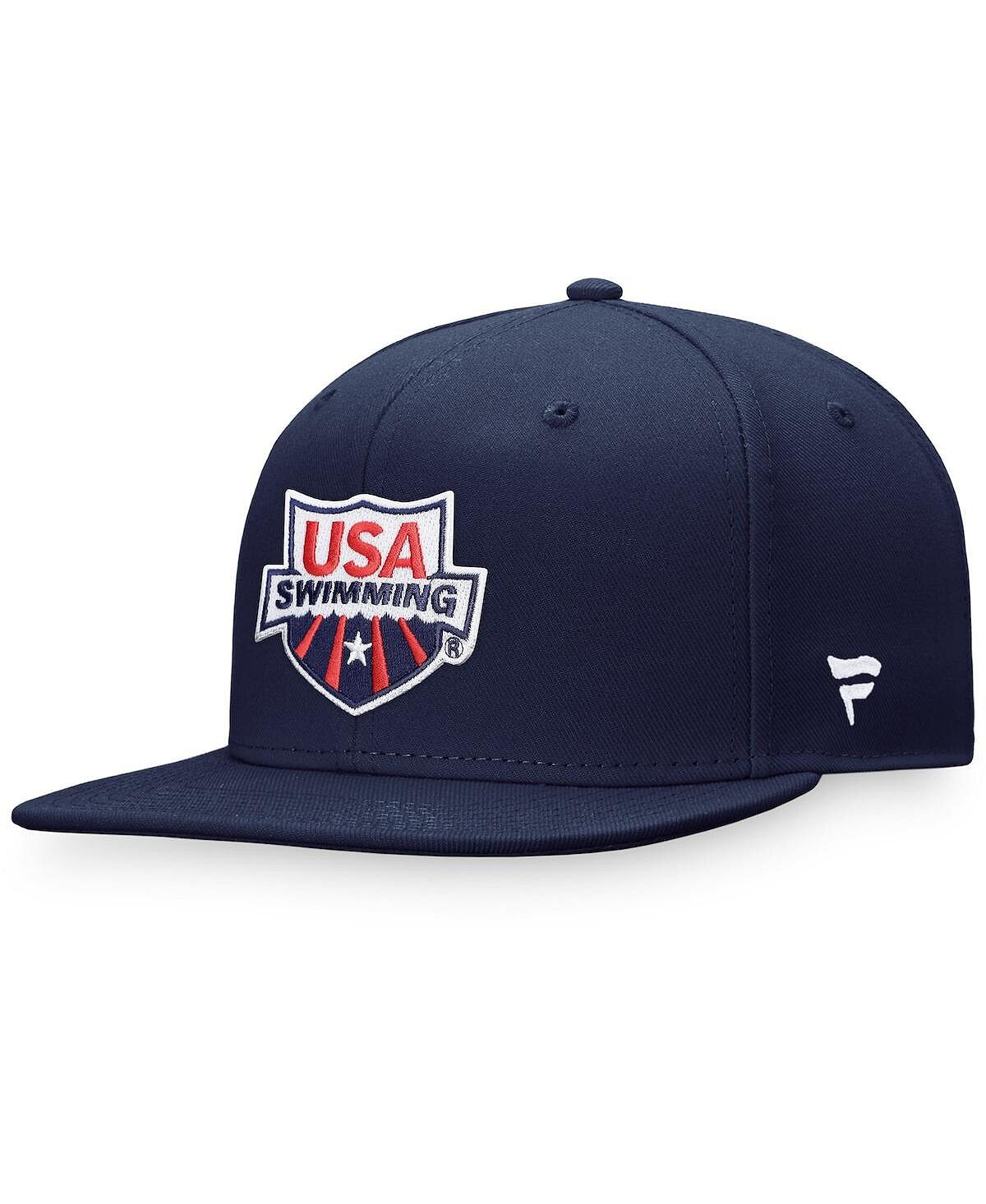 

Мужская фирменная кепка Snapback для плавания темно-синего цвета США Fanatics
