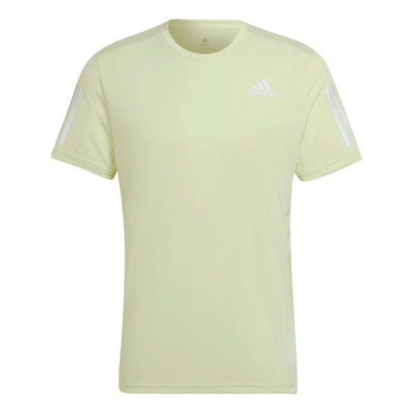 Футболка Men's adidas Solid Color Logo Round Neck Pullover Sports Short Sleeve Green T-Shirt, зеленый