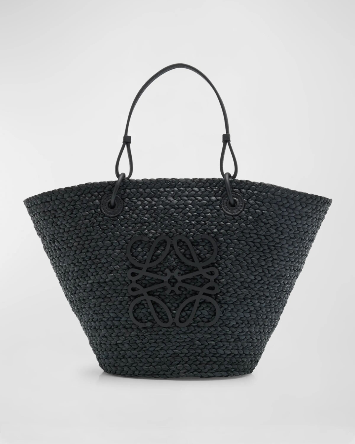 

Сумка-тоут Basket из рафии Anagram среднего размера Loewe, цвет Black
