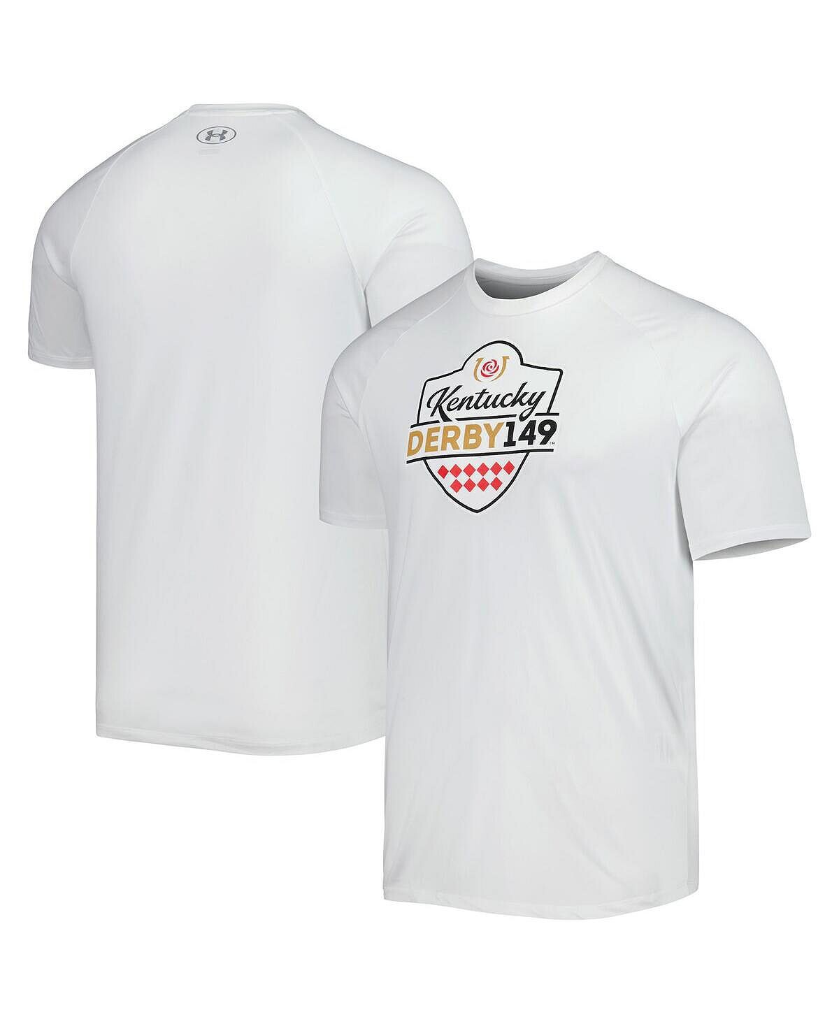 

Мужская белая футболка Kentucky Derby 149 Raglan Tech Under Armour, Белый
