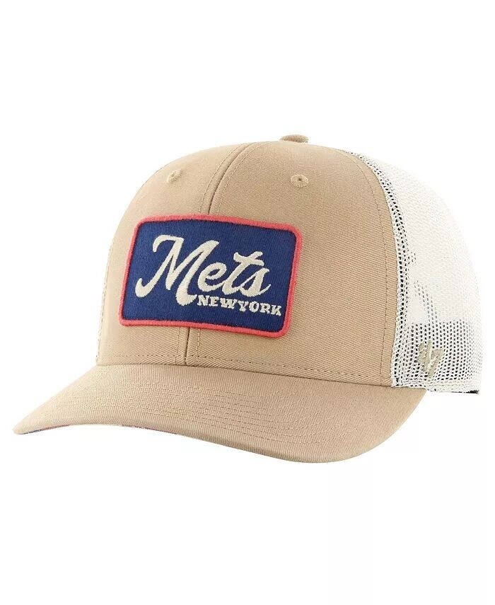 

Мужская регулируемая кепка цвета хаки New York Mets Glory Daze Trucker '47 Brand, бежевый