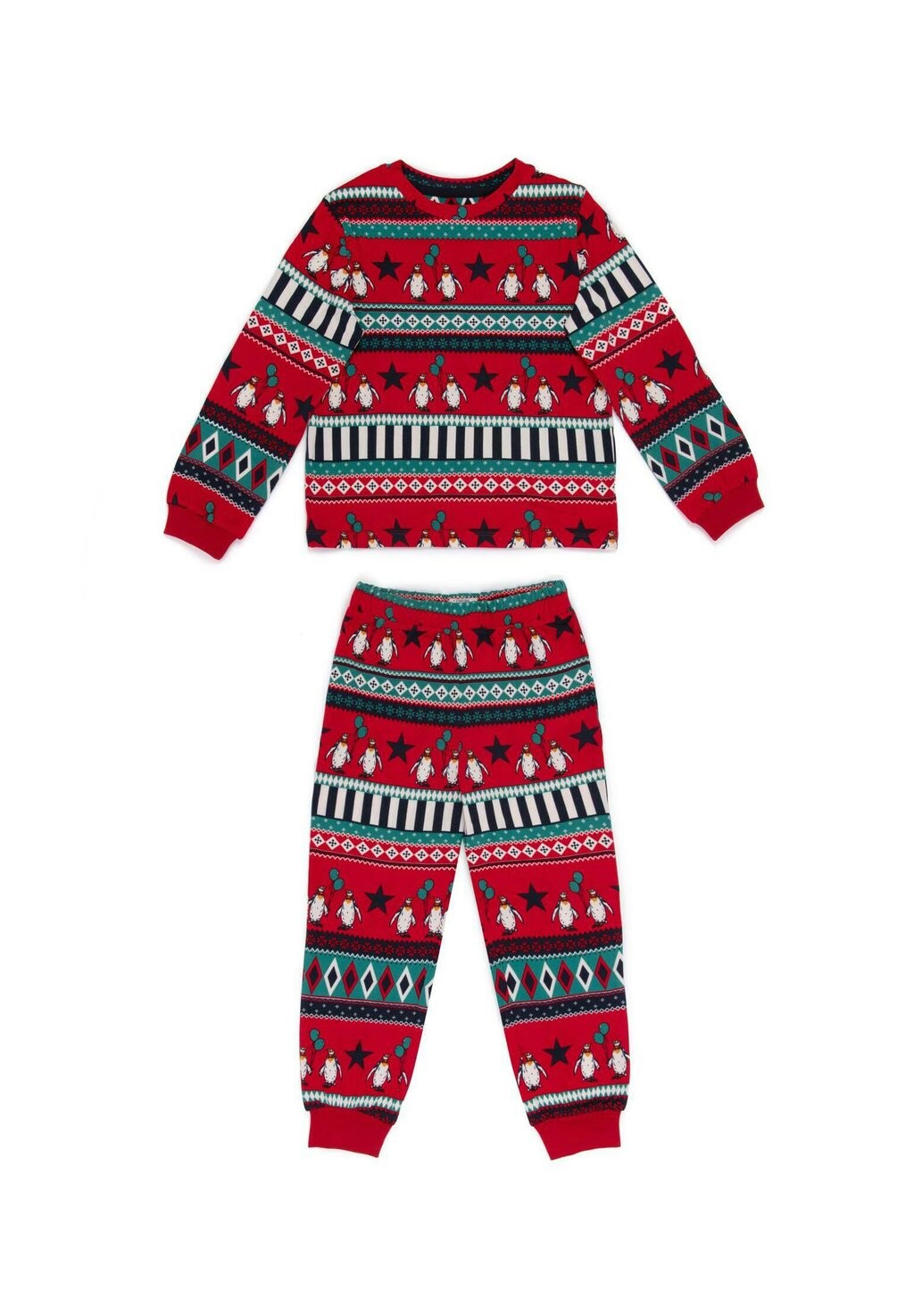 

Пижама Carnival Penguin Fair Isle Print Set Chelsea Peers, мультиколор