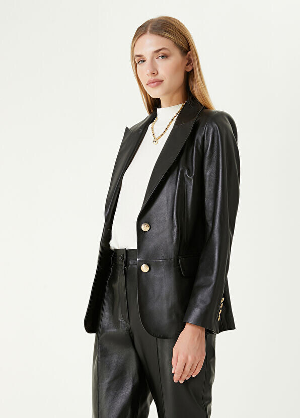 

Кожаная куртка Beymen Collection, черный