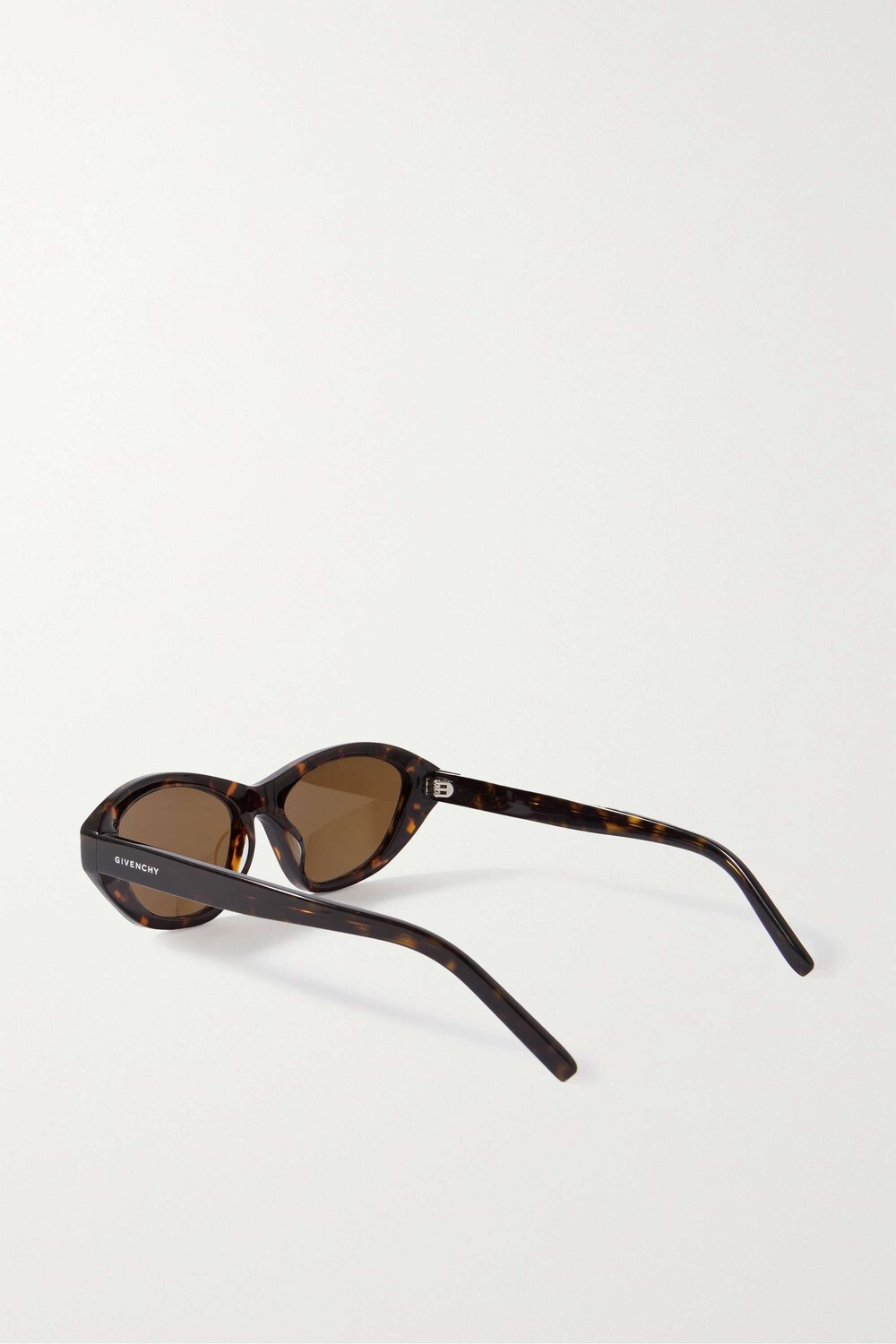 

GIVENCHY EYEWEAR солнцезащитные очки GVDAY из ацетата черепаховой расцветки «кошачий глаз», принт черепаха