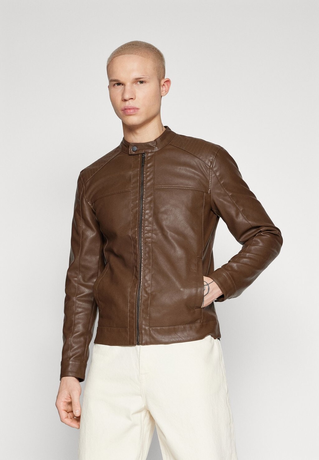 

Куртка из искусственной кожи ONSMIKE RACER JACKET Only & Sons, цвет demitasse
