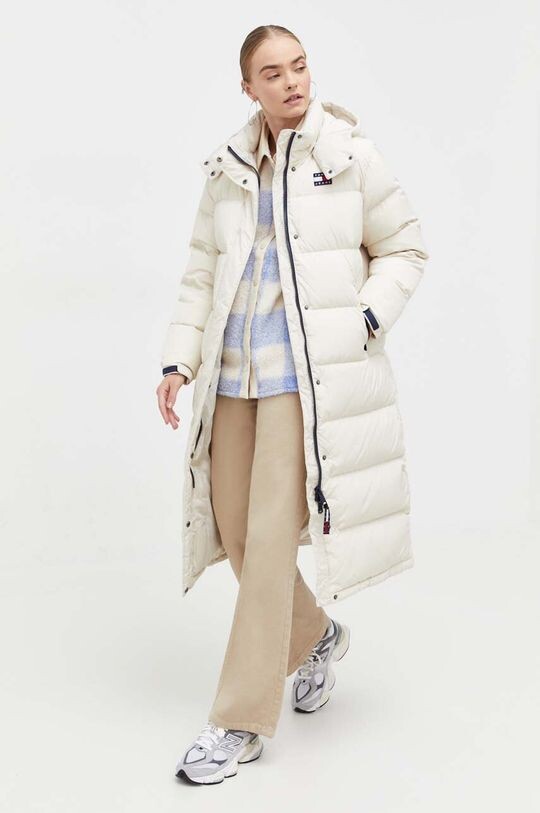 

Пуховик Tommy Jeans, бежевый