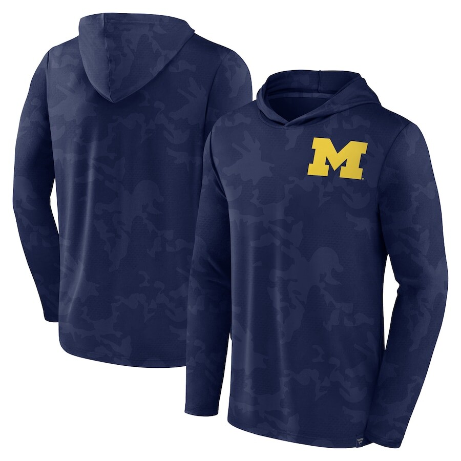 

Футболка с длинным рукавом Fanatics Branded Michigan Wolverines, нави