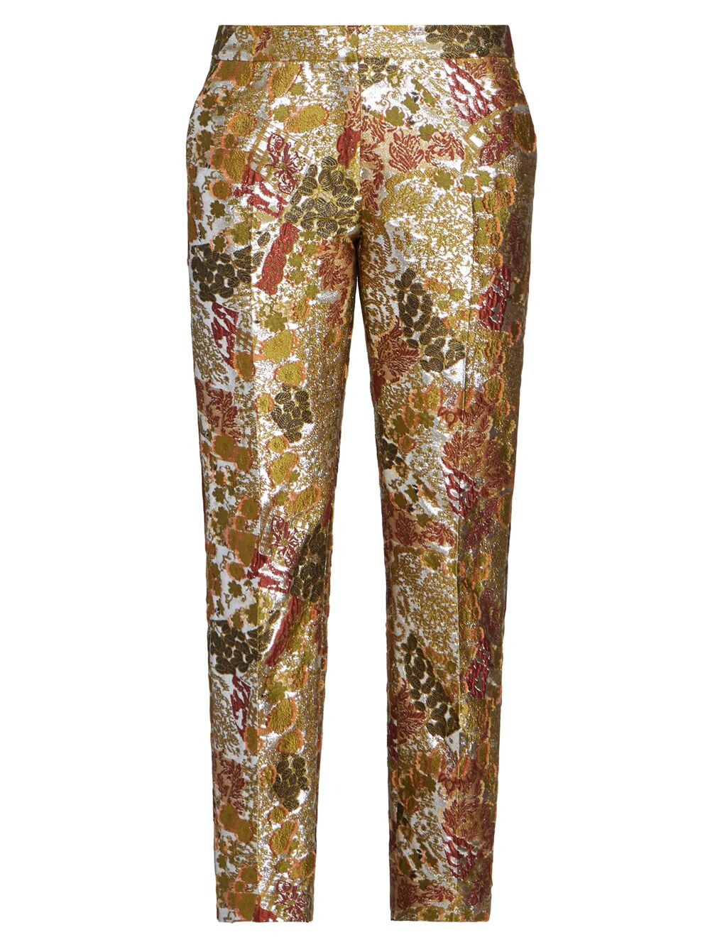 

Брюки Poumas из металлизированного жаккарда Dries Van Noten, зеленый
