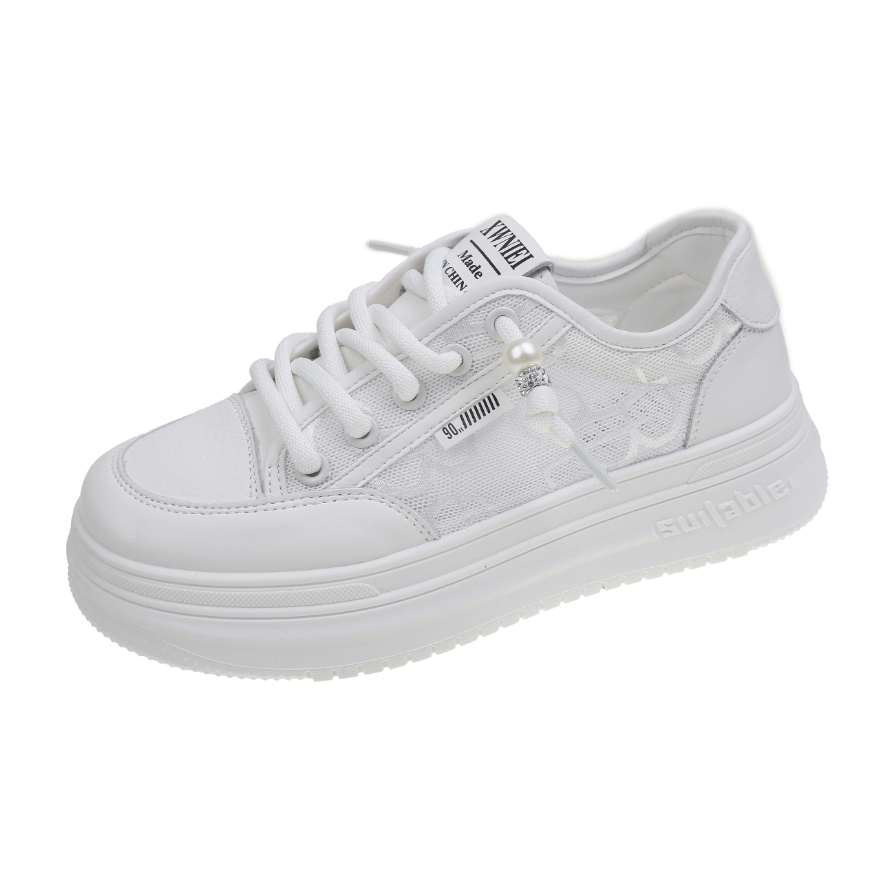 

Туфли женские повседневные Women's Casual Shoes Women's Miami, цвет Lace white