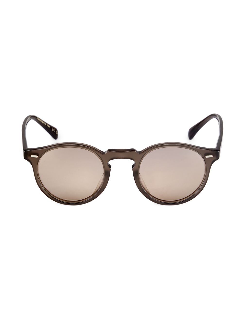 

Круглые солнцезащитные очки Gregory Peck Phantos 50MM Brunello Cucinelli & Oliver Peoples, серый
