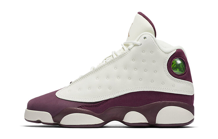 

Унисекс Jordan Air Jordan 13 Винтажные баскетбольные кроссовки цвета слоновой кости/бордового цвета
