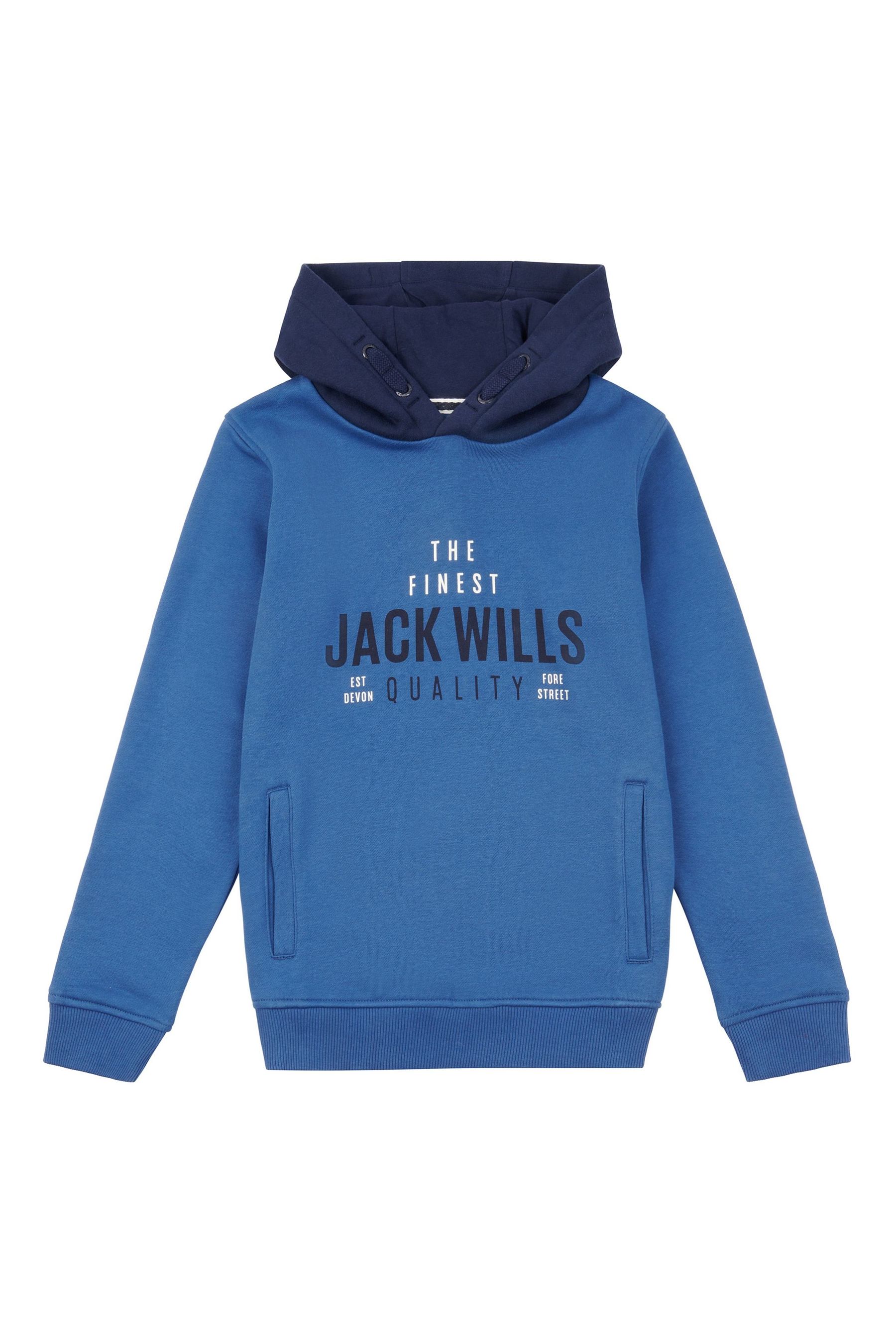 Синяя толстовка высшего качества Jack Wills, синий цена и фото