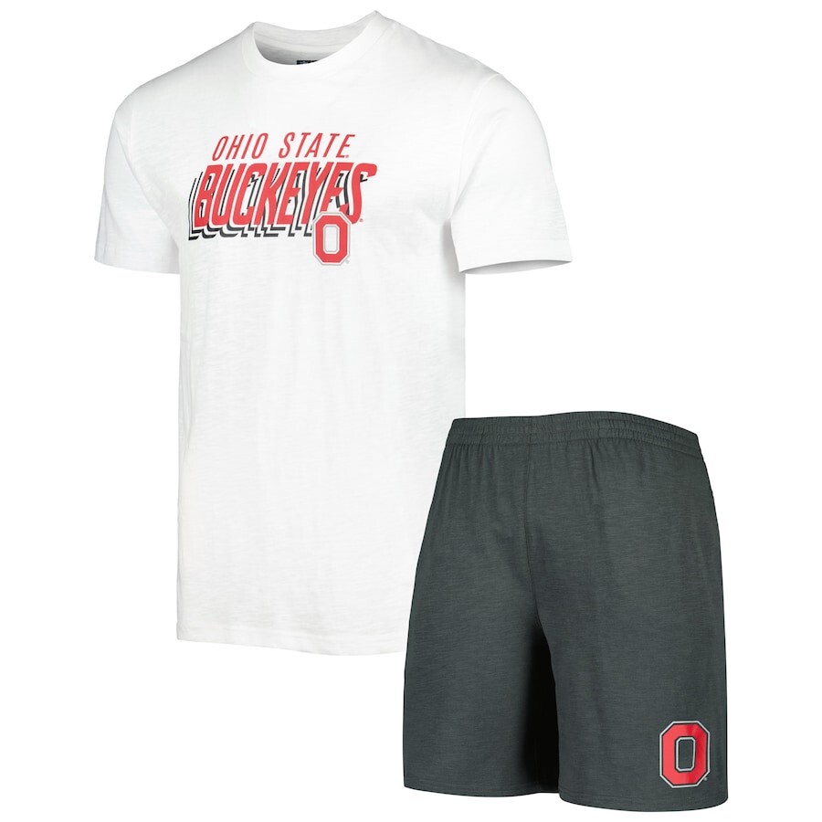 

Пижамный комплект Concepts Sport Ohio State Buckeyes, угольный