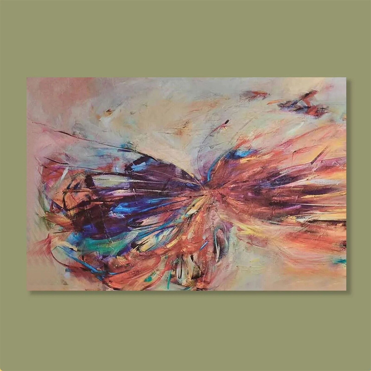 

Q-Art Декоративная картина на холсте с бабочкой - 60x90 см