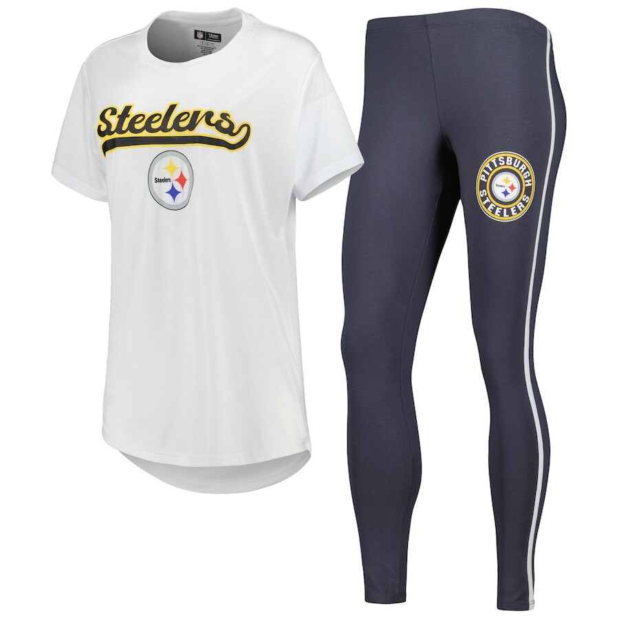 

Пижамный комплект Concepts Sport Pittsburgh Steelers, белый